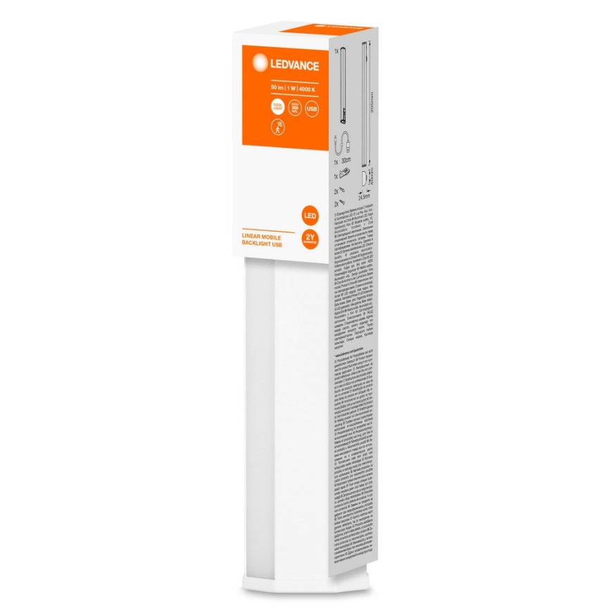 Ledvance - LED Under kitchen cabinet light with sensor MOBILE LED/1W/5V 500 mAh 20 cm