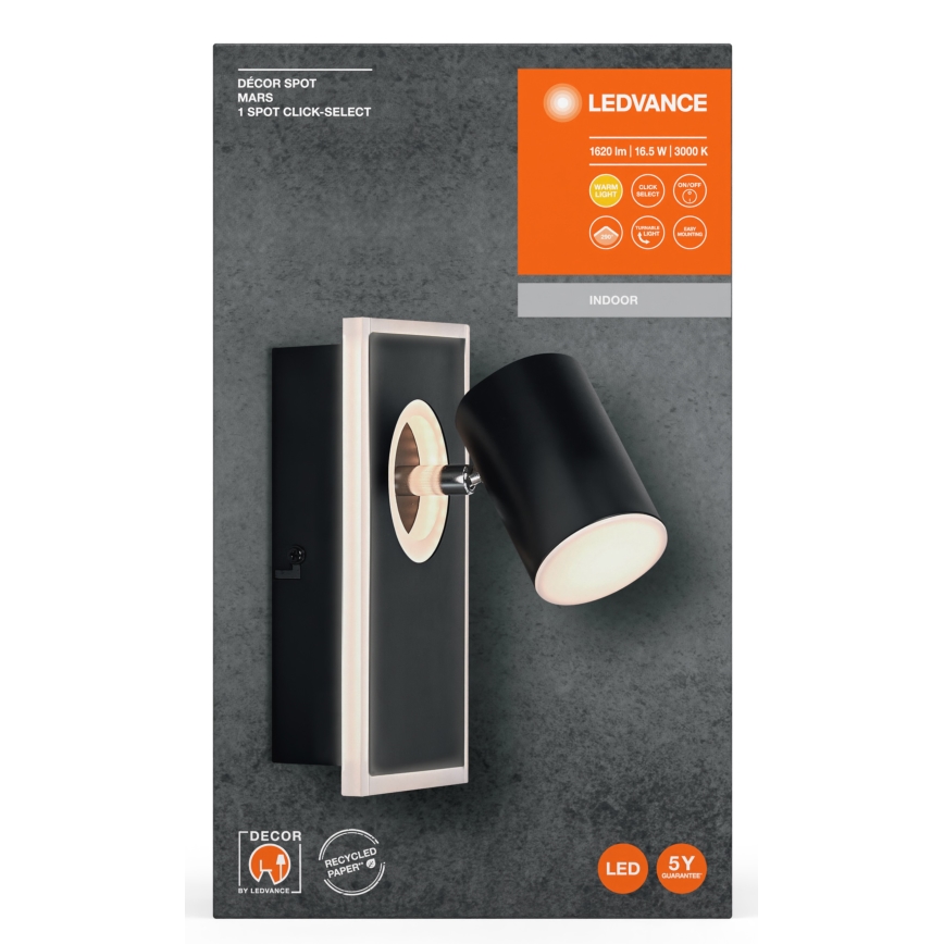Ledvance - LED Wall spotlight DECOR MARS LED/16,5W/230V