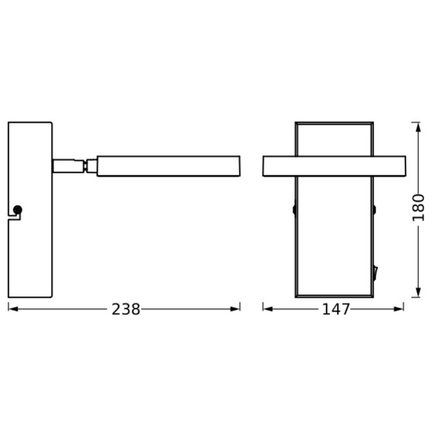 Ledvance - LED Wall spotlight DECOR SATURN LED/11W/230V 3000/4200/6500K