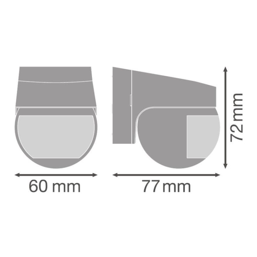 Ledvance - Outdoor infrared motion sensor 230V IP44 white