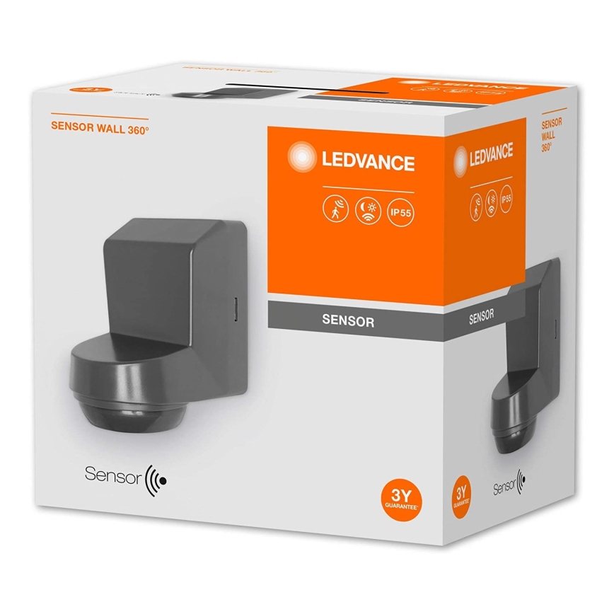 Ledvance - Outdoor infrared motion sensor 230V IP55 anthracite