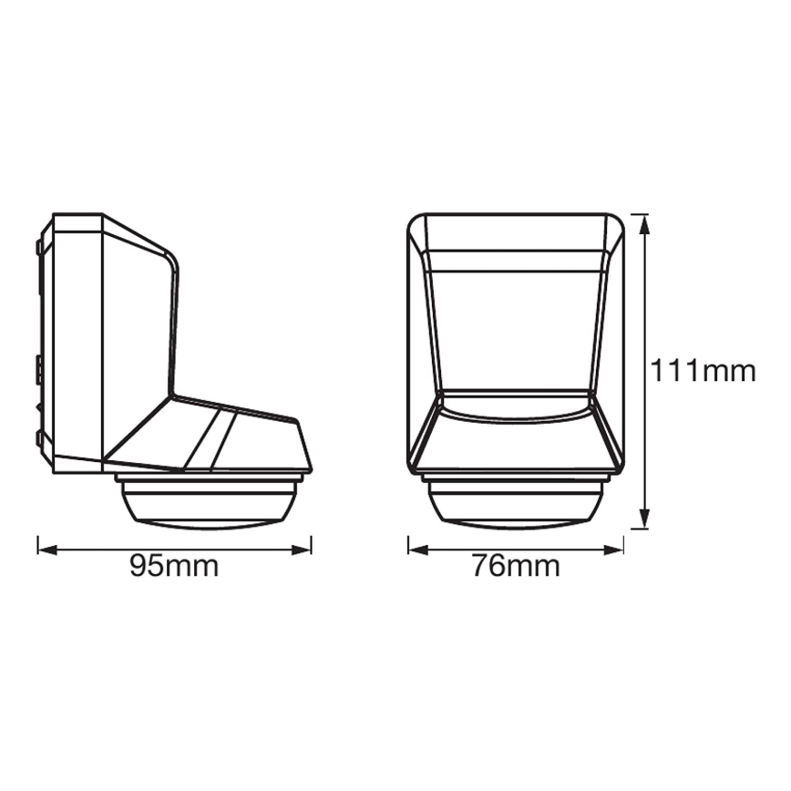 Ledvance - Outdoor infrared motion sensor 230V IP55 anthracite
