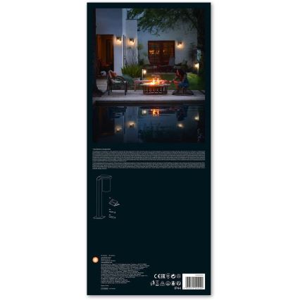 Ledvance - Outdoor lamp CASCADE 1xE27/25W/230V IP44 50 cm