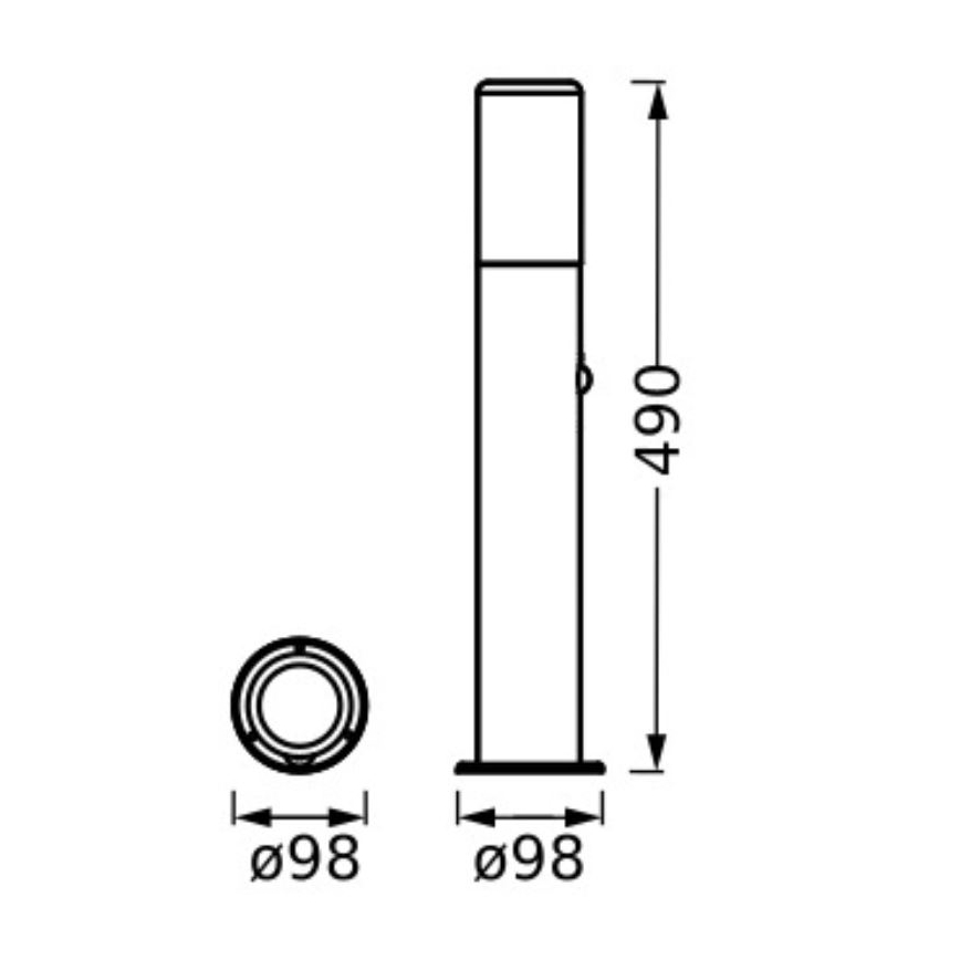 Ledvance - Outdoor lamp with sensor FIGO CYLINDER 1xE27/20W/230V IP44