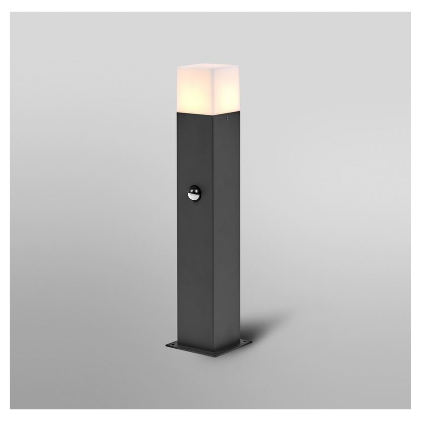 Ledvance - Outdoor lamp with sensor FIGO SQUARE 1xE27/20W/230V IP44