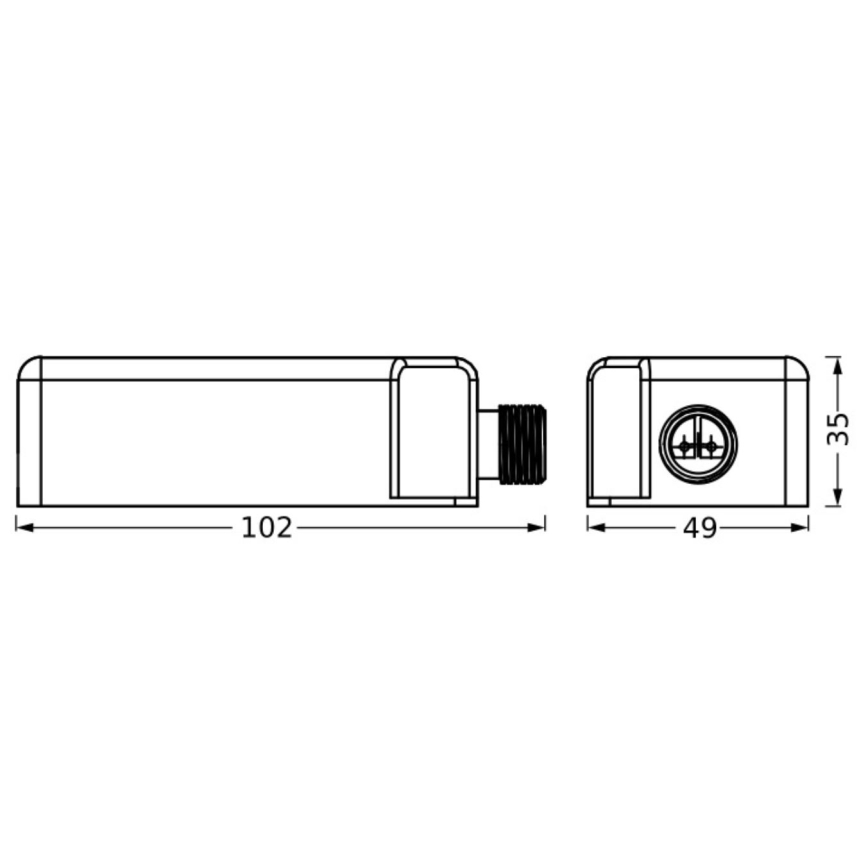 Ledvance - Outdoor mains power adapter ENDURA 24W/12V IP67