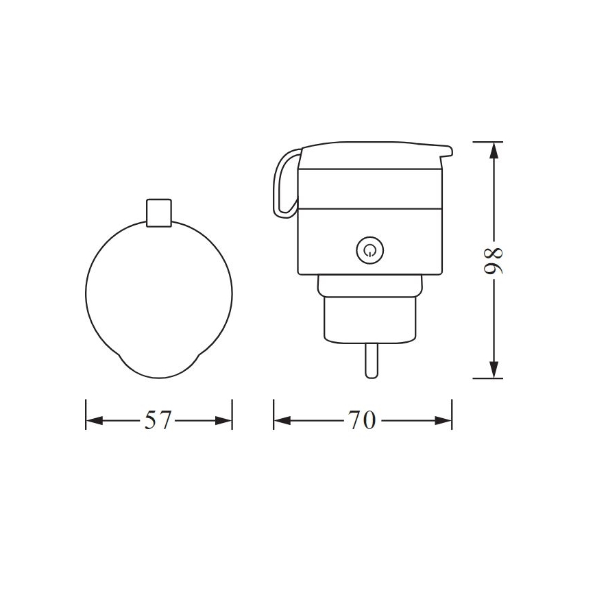 Ledvance - Outdoor smart socket SMART+ PLUG 3680W IP44
