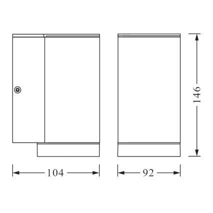Ledvance - Outdoor wall light BEAM 1xGU10/35W/230V IP44
