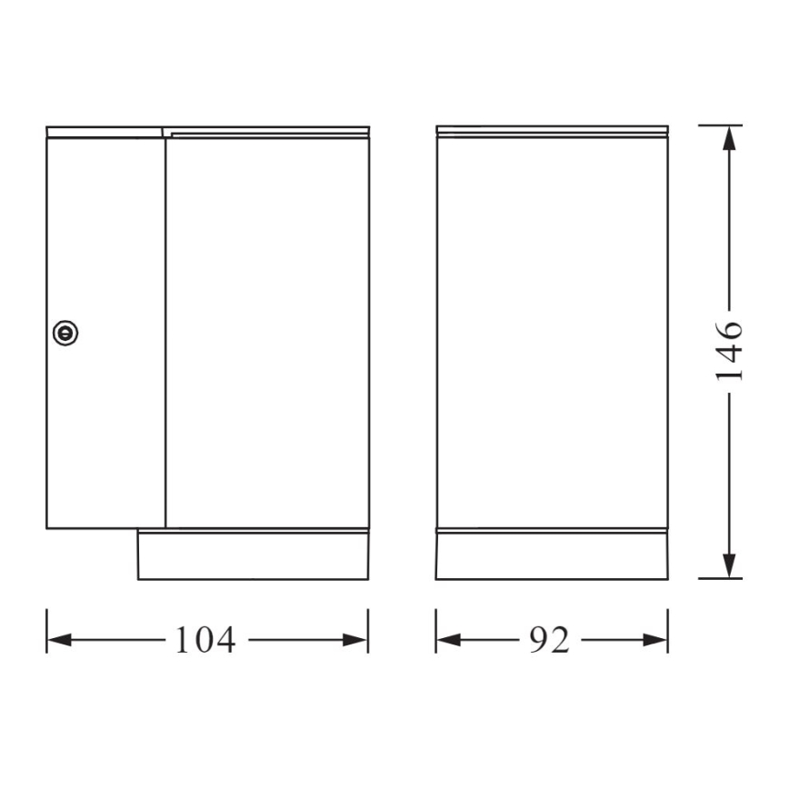 Ledvance - Outdoor wall light BEAM 1xGU10/35W/230V IP44