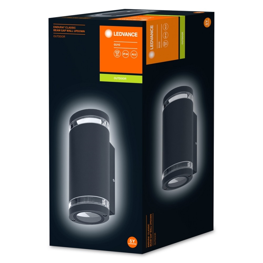 Ledvance - Outdoor wall light BEAM 2xGU10/35W/230V IP44