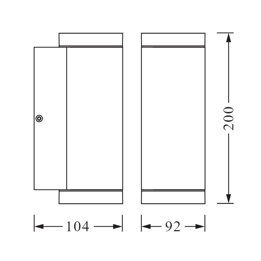 Ledvance - Outdoor wall light BEAM 2xGU10/35W/230V IP44