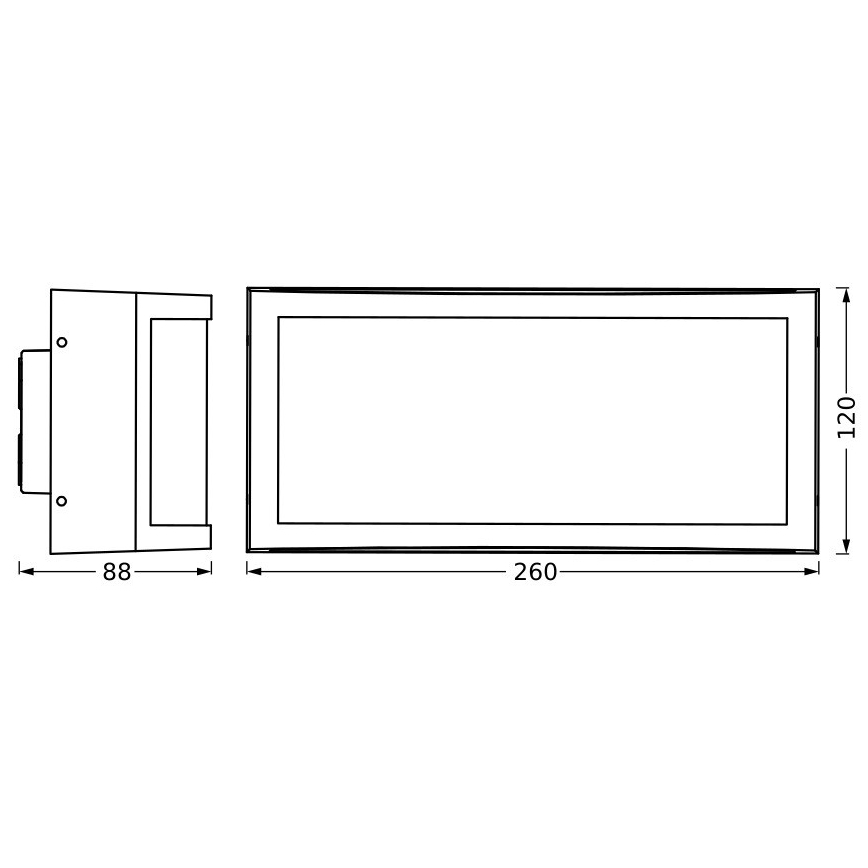 Ledvance - Outdoor wall light CUADRA 1xE27/40W/230V IP65