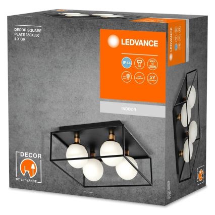 Ledvance - Outdoor wall light DECOR SQUARE 4xG9/28W/230V IP44