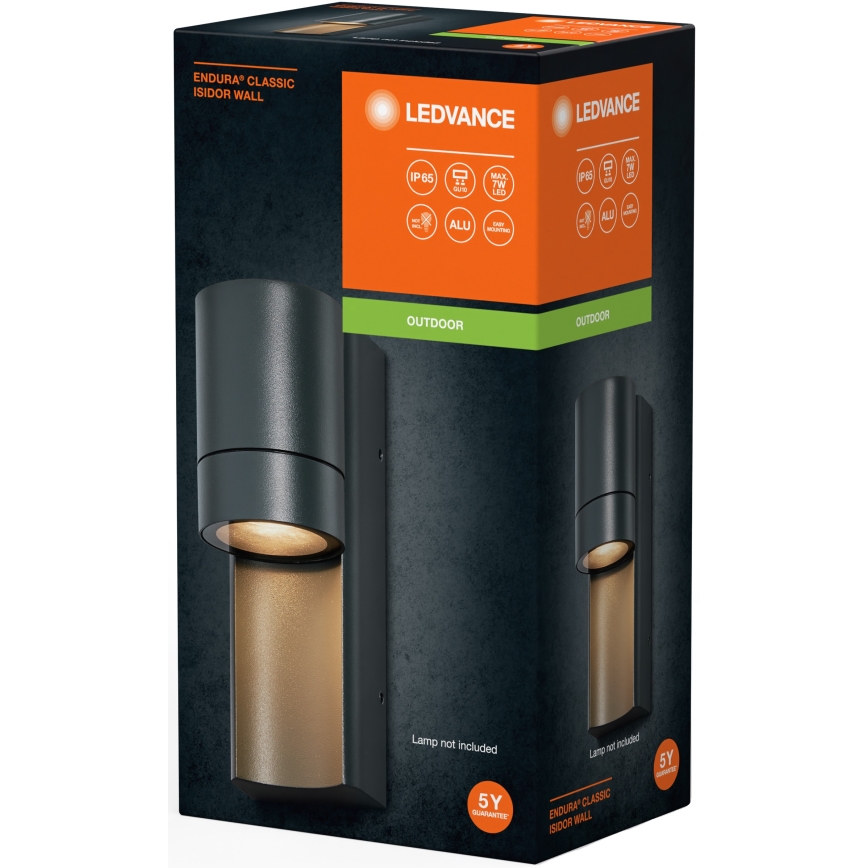 Ledvance - Outdoor wall light ISIDOR 1xGU10/35W/230V IP65
