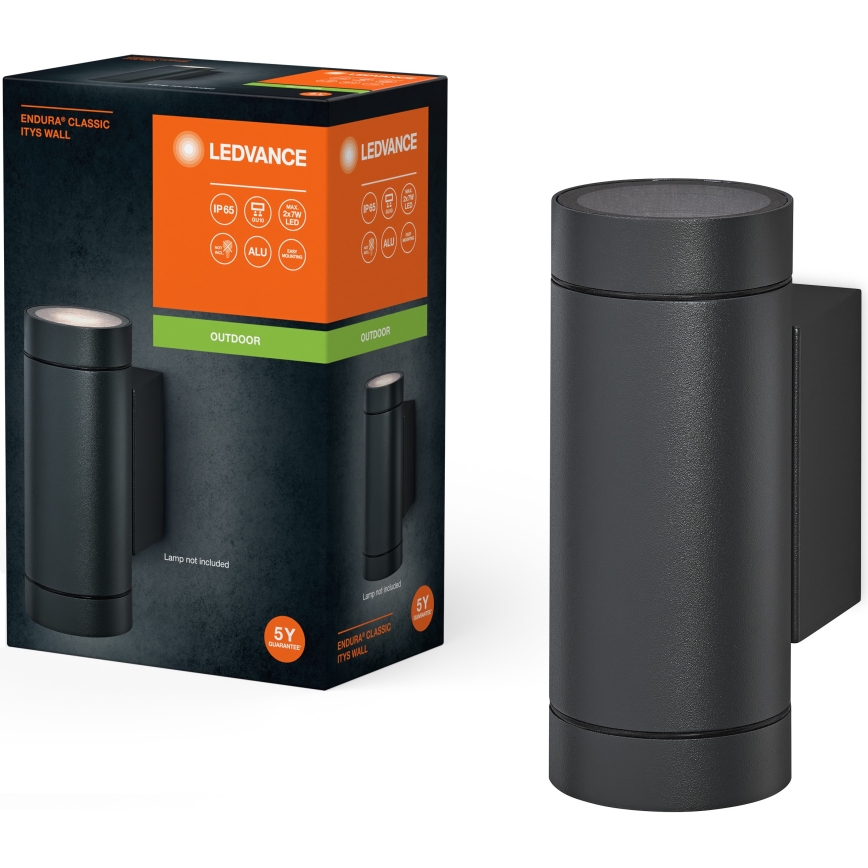 Ledvance - Outdoor wall light ITYS 2xGU10/35W/230V IP65