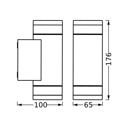 Ledvance - Outdoor wall light IVE 2xGU10/35W/230V IP65