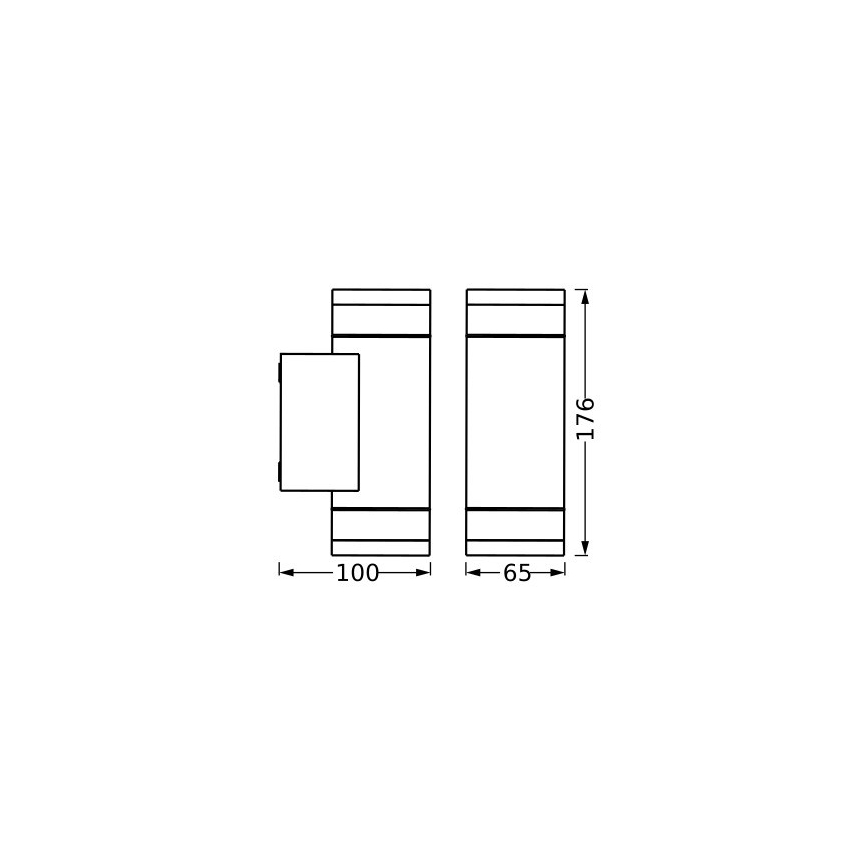 Ledvance - Outdoor wall light IVE 2xGU10/35W/230V IP65