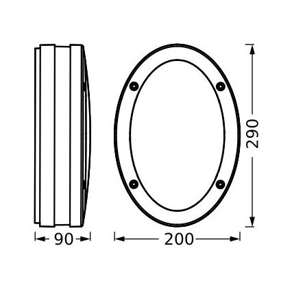 Ledvance - Outdoor wall light ORBI 2xE27/18W/230V IP65