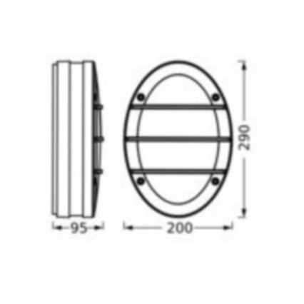 Ledvance - Outdoor wall light ORBICK 2xE27/18W/230V IP65