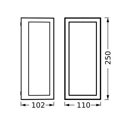 Ledvance - Outdoor wall light RADO 1xE27/18W/230V IP65