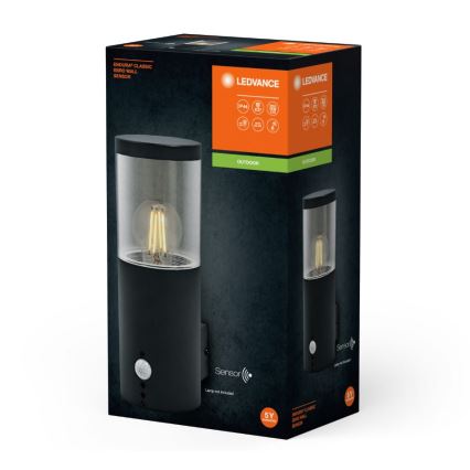 Ledvance - Outdoor wall light with a sensor EBRO 1xE27/20W/230V IP44