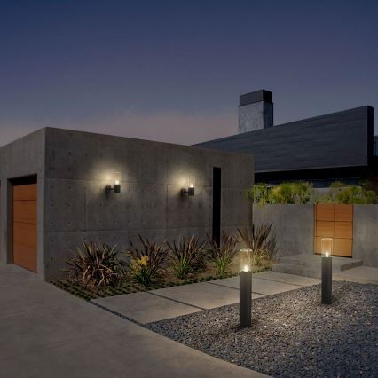 Ledvance - Outdoor wall light with a sensor FIGO CYLINDER 1xE27/20W/230V