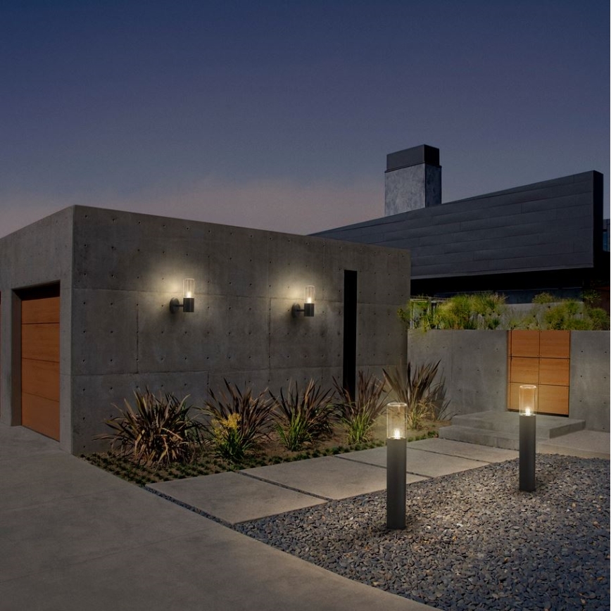 Ledvance - Outdoor wall light with a sensor FIGO CYLINDER 1xE27/20W/230V