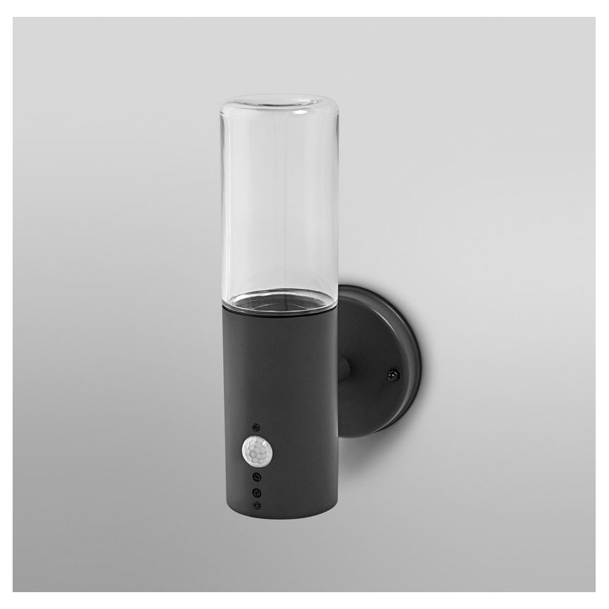 Ledvance - Outdoor wall light with a sensor FIGO CYLINDER 1xE27/20W/230V