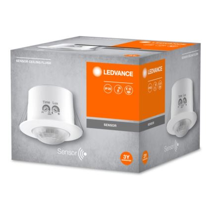 Ledvance - Recessed infrared motion sensor FLUSH 230V white