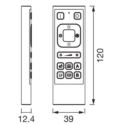 Ledvance - Remote control SMART+ Wi-Fi 6600 mAh black