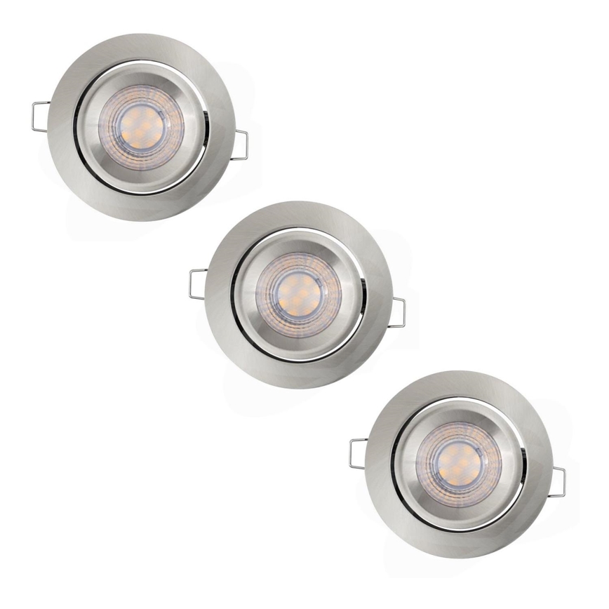 Ledvance - Set of 3 Dimmable LED Recessed Downlights SIMPLE LED/4.9W/230V