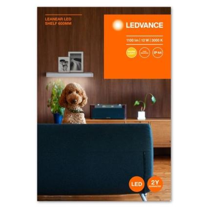 Ledvance - Shelf with LED lighting LINEAR LED/12W/230V 60 cm IP44