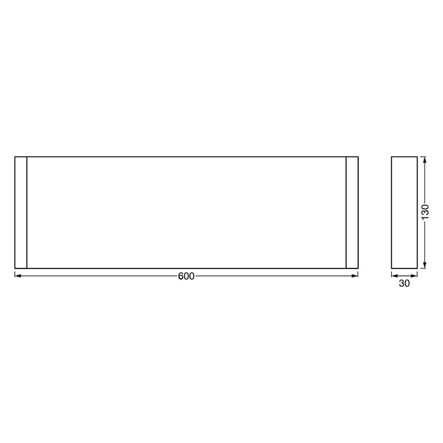 Ledvance - Shelf with LED lighting LINEAR LED/12W/230V 60 cm IP44