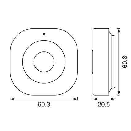 Ledvance - Smart motion sensor SMART+ 3,7V 500 mAh Wi-fi