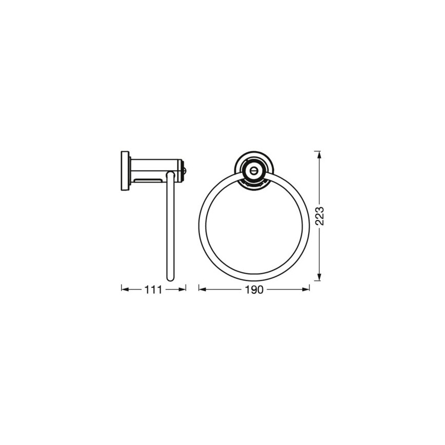 Ledvance - Towel holder with LED backlight 3xAAA IP44