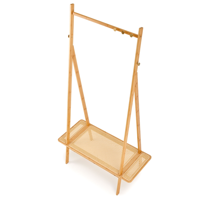 LEGNO Freestanding Coat Rack 168x68 cm Rattan