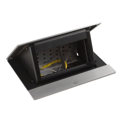 Legrand 654800 - Socket frame for table top POP-UP 4M silver