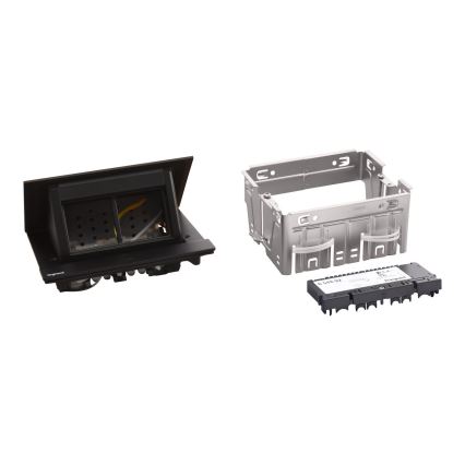 Legrand 654802 - Socket frame for table top POP-UP 4M black