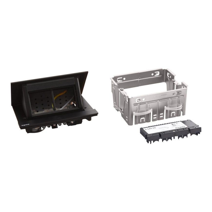 Legrand 654802 - Socket frame for table top POP-UP 4M black