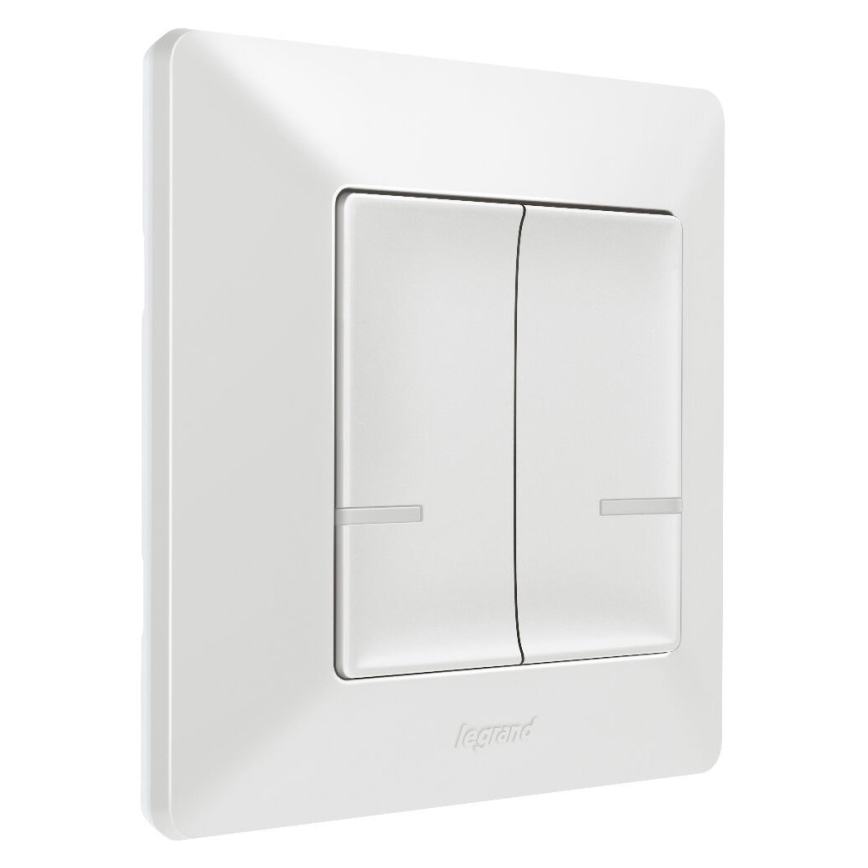 Legrand 752187- Smart wireless 2-button switch VALENA 1xCR2032 Wi-Fi IP40