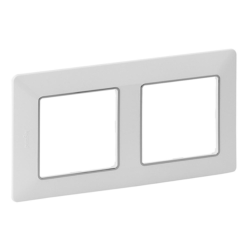 Legrand 754032 - Switch frame VALENA LIFE 2P white/chrome