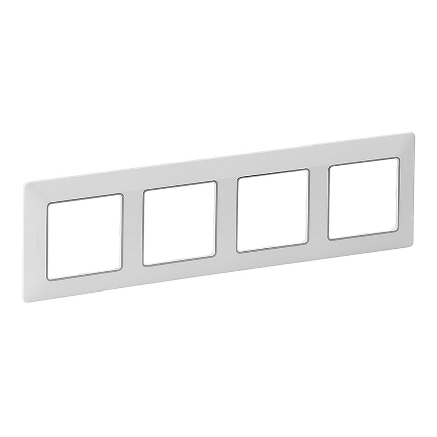 Legrand 754034 - Switch frame VALENA LIFE 4P white/chrome