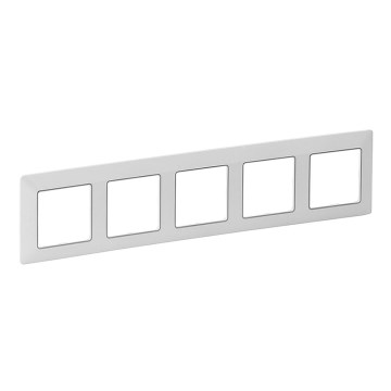Legrand 754035 - Switch frame VALENA LIFE 5P white/chrome