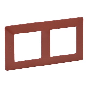 Legrand 754072 - VALENA LIFE 2P Switch Frame, Brick Red