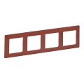 Legrand 754074 - Frame for VALENA LIFE 4P switches, brick red