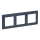 Legrand 754093 - Switch frame VALENA LIFE 3P blue