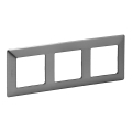 Legrand 754153 - VALENA LIFE 3P Switch Frame, Stainless Steel