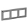 Legrand 754153 - VALENA LIFE 3P Switch Frame, Stainless Steel