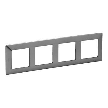Legrand 754154 - Switch frame VALENA LIFE 4P stailness steel