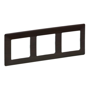 Legrand 754173 - Switch frame VALENA LIFE 3P dark wood